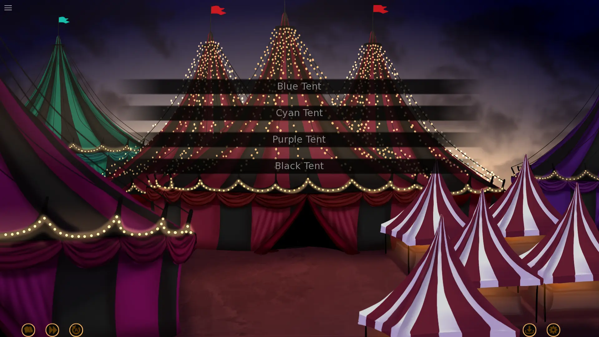 Atualização The Freak Circus Dia 2 apresentando as três tendas